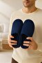 3 Pack Velvet Men's Slippers Home Slippers Winter Soft Soled - 3