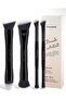 4-Piece Double-Ended Makeup Brush Set – Foundation, Contour, Blush & Eyeshadow Brushes – - 2