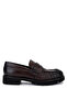 Men's Genuine Leather Brown Loafer Shoes