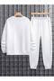 Unisex Daily 3 Thread Comfortable Teddy Bear Printed Winter Thick Bottom Top Tracksuit Set - 2