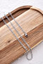 Steel Figaro Chain Men's Necklace 3mm Non-Tarnish - 4