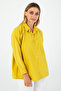 Women's Mustard Yellow Oxford Textured Fabric Relaxed Fit Pocketed Shirt Poplin- Stylish and Practical