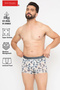 Bonded Printed Trunks in Modal - Free Socks Included - 2