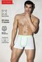 Pack of 2 John Players Cotton Trunk with Striped Waistband in White - 2