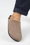 Ruzqahi Women's Leather Genuine Leather Flat Sabo Mink Slippers - 4