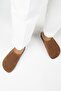 Ruzqahi Women's Leather Genuine Leather Flat Sabo Tan Slippers - 7