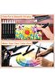 SKY-TOUCH 80 Colored Graphic Pen, Alcohol Markers, Twin Tip Marker Set - 5