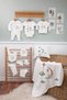 11 Piece Tale Moon and Star Themed Printed Newborn Hospital Discharge Set 100% Cotton