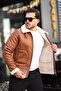 New season men's furry napa leather winter coat jacket - 3