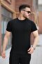 Men's Thin Line Textured Crew Neck Short Sleeve T-Shirt