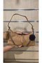 Dsn Imported Knitted Women's Shoulder Bag with Chain Strap Detail - 6