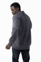 Men's Stand Collar Zippered Double Pocket Sweatshirt Anthracite - 25K 6083 - 2