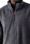 Men's Stand Collar Zippered Double Pocket Sweatshirt Anthracite - 25K 6083