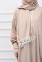 One-Piece Self-Wrapped Solid Color Stylish Women's Prayer Dress - 5