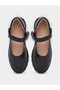 Girls Black Patent Mary Jane Platform Shoes - 5