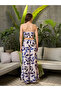 White Leaf Print Tube Top and Pants Co-Ords - 5