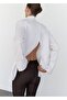 Cross-Back Oversized Shirt - 6