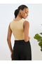 Women Beige Sleeveless Bodysuit - 5