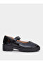 Girls Black Patent Mary Jane Platform Shoes