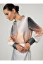 Ambre Print Buttoned Satin Tunic - 4