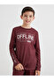 Boys Red Slogan Print T-Shirt and Pyjama Set - 2
