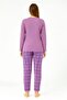 Women's 05031 long sleeve 100% cotton interlock pajama set with report - 2