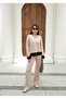 Women's Soft Cotton Fabric Shirt Garnished Bottom-Top Set - 4
