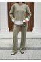 Women's Soft Cotton Fabric Shirt Garnished Bottom-Top Set - 7
