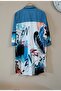 Stone Detail Pocketed Large Size Women's Tunic Shirt - 6