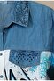 Stone Detail Pocketed Large Size Women's Tunic Shirt - 5