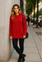 Oversize Comfortable Fit Colorful Crew Neck Knit Sweater