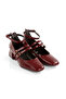 Square Toe, Closed Toe, Double Buckle, with Accessories, 4cm Thick Heel, New Season Women's Shoes - 4