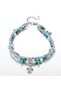Adjustable Silver Beaded and Pearl Anklet Set - 2