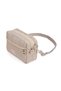 2 Shoulder Bags Crossbody Daily Three-Compartment Black and Taupe Women's Bag - 3