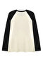 Streetwear Design Raglan Long Sleeve Printed White T-Shirt - 4
