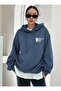 New Season Printed – Oversize Hooded Sweatshirt - 2