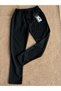 Men's Black Pique Jogger Anti-Pilling Pants Elastic Waist Old School Style - 5