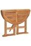 5 Piece Folding Outdoor Dining Set Solid Teak Wood - 6