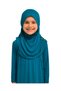 Combed Cotton Self-Covering Children's Prayer Dress Petrol Blue/ 6-7-8 Years Old - 3
