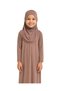 Combed Cotton Self-Covering Children's Prayer Dress Mink/ 6-7-8 Years Old - 3