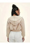 Fleece Zip up Hoodie for Women - Soft Warm Crop & Side Pockets, Long Sleeve Casual - 2