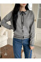 Women's Color Block Bow Knit Cardigan - 4
