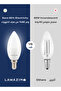 لمبة شمعة LED C37 E14 5 واط - عبوة من 6 قطع، ضوء نهاري 6500 كلفن، موفرة للطاقة، غير قابلة للتعتيم، 400 لومن - 5