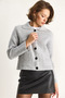 Women's Gray Pocket Cardigan 20251054