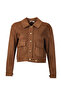Minimalist Crop Suede Women's Coat - Everyday Chic - 2