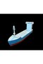 45X10X16 Cm. Handmade Wooden Container Ship (Including 4 Metal Containers) - 4
