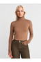 1268 Turtleneck Sweater-Dark Mink