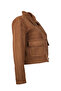 Minimalist Crop Suede Women's Coat - Everyday Chic - 3