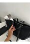 Women's Zippered Wallet Detailed Shoulder Bag Big Dota - 5