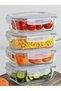 Glass Storage Container Breakfast Glass Storage Set Food Storage Container 400 ml 1 Piece - 3